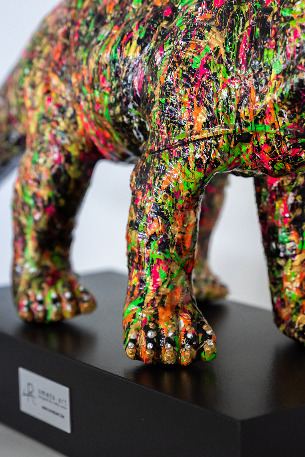 Dino obby 1/1 bladgoud swarovski