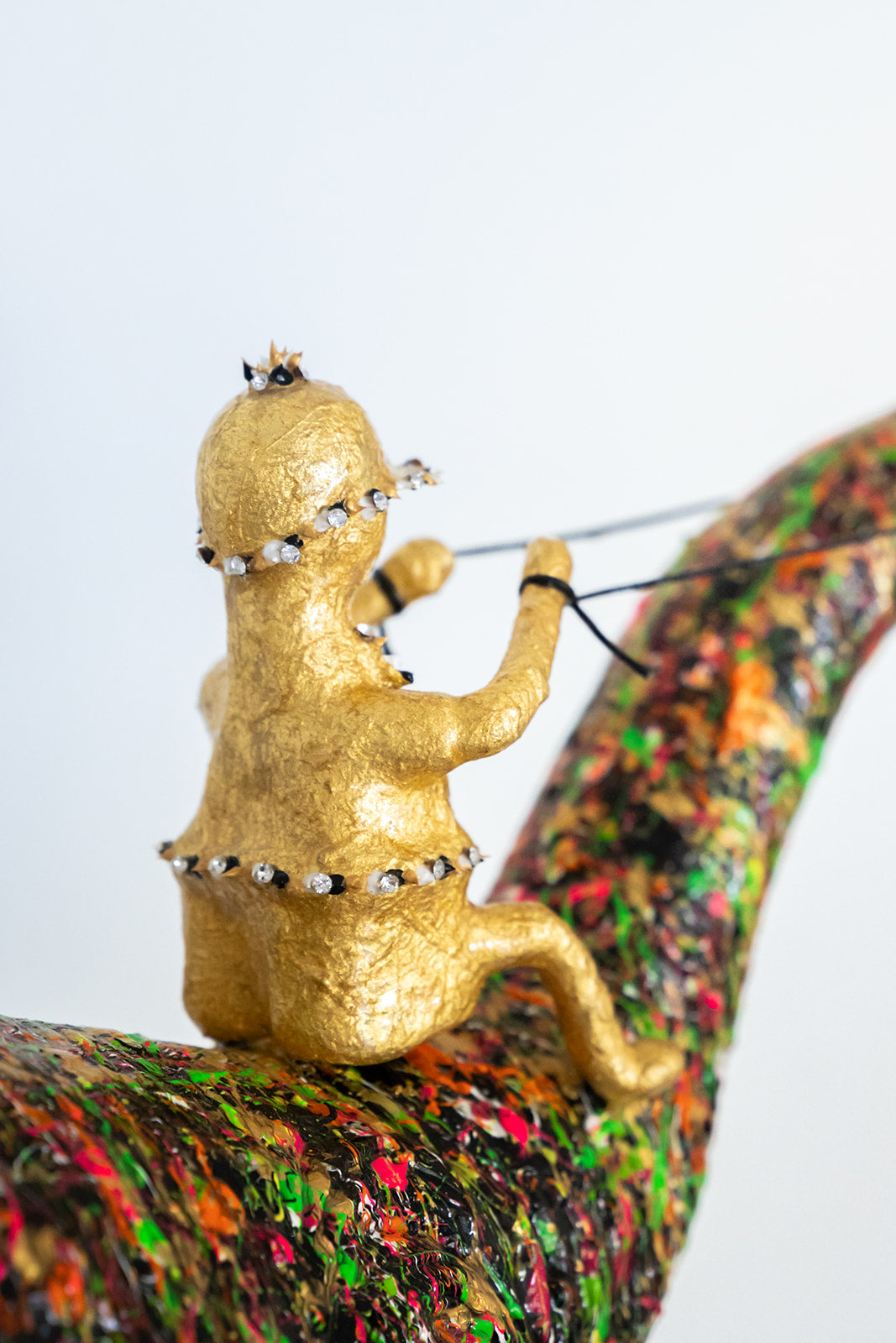 Dino obby 1/1 bladgoud swarovski