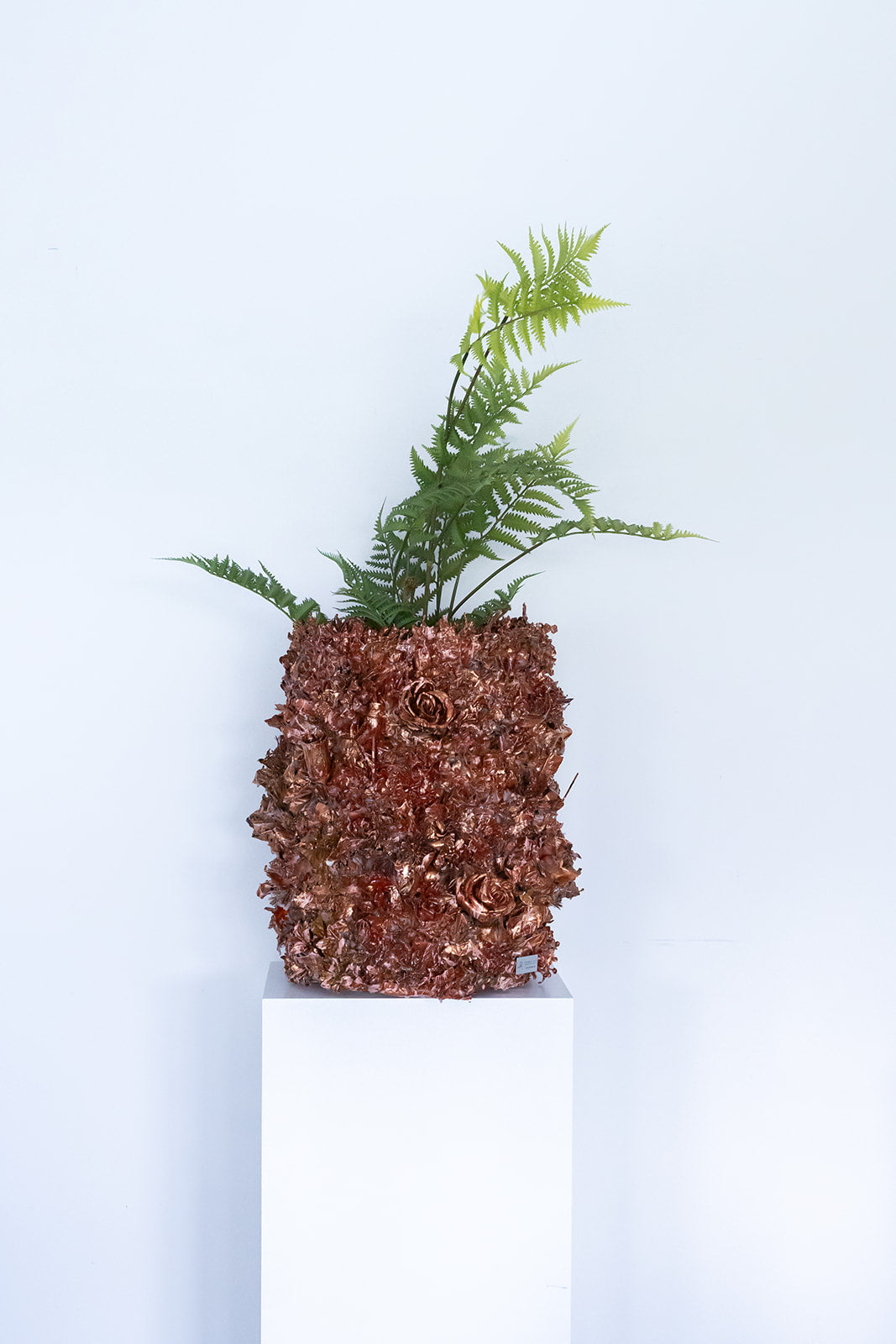Bronze flower vase