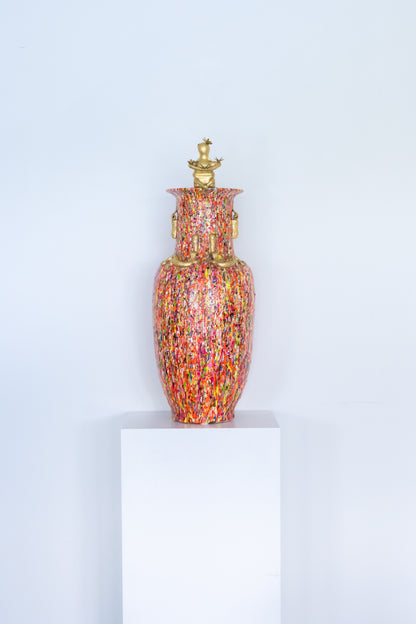 Obbientje splash vase 1/1 - 22 karaat bladgoud