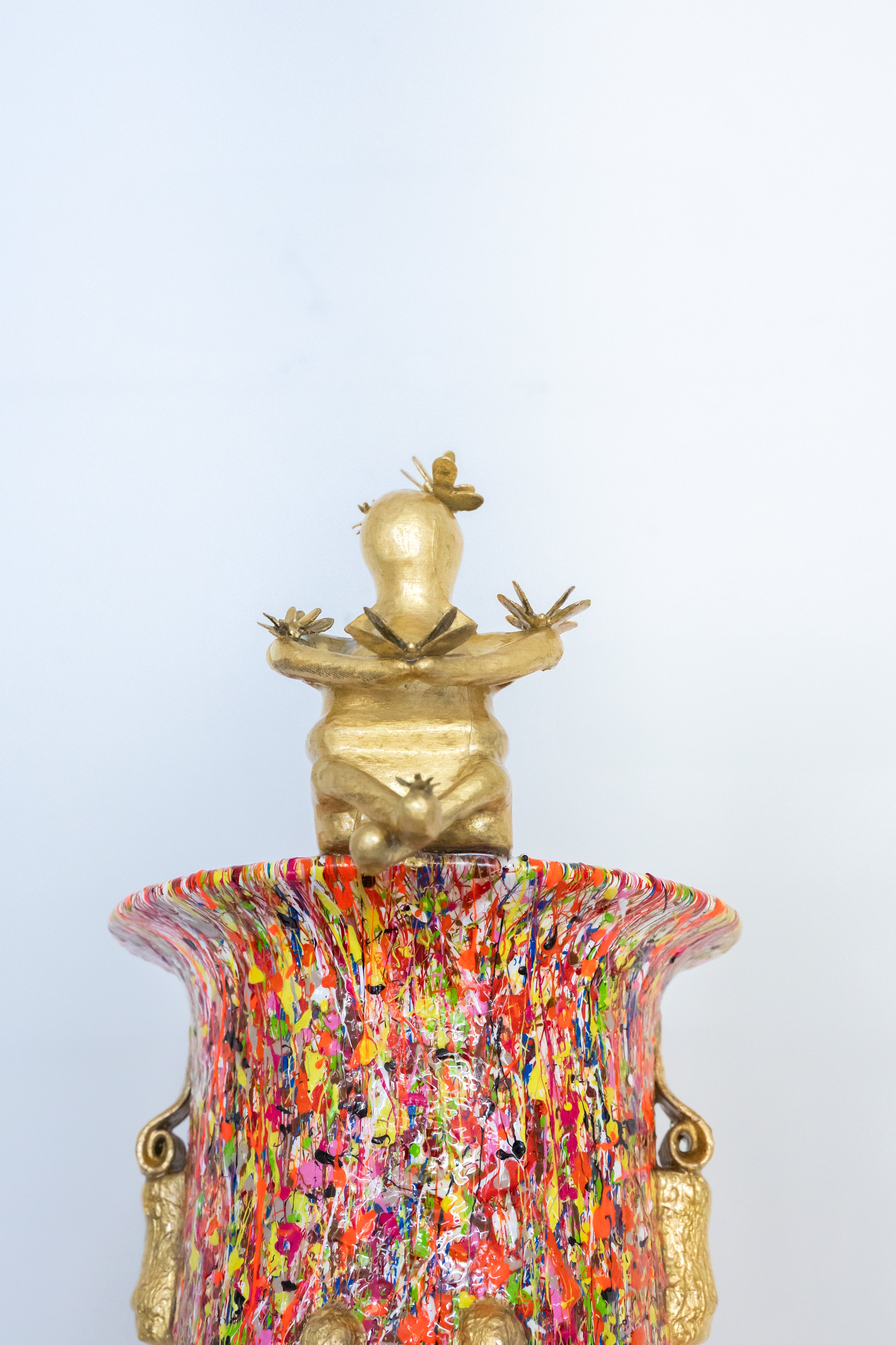 Set Obbientje splash vase 1/1 - 22 karaat bladgoud